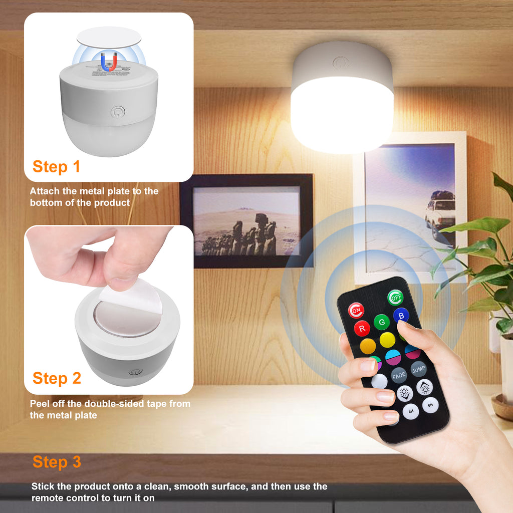 RGB LED Light Bulbs 2-Pack