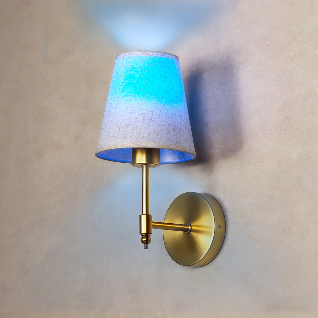Dehowell Battery Operated Wireless Fabric Wall Sconces with Remote Contro For Living Room, Bedroom, Hallway, And Bathroom (Set of 2)