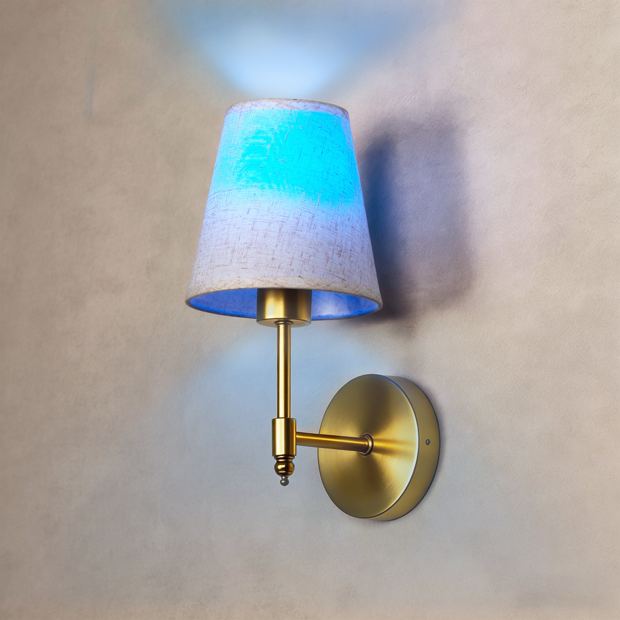Dehowell Battery Operated Wireless Fabric Wall Sconces with Remote Contro For Living Room, Bedroom, Hallway, And Bathroom (Set of 2)