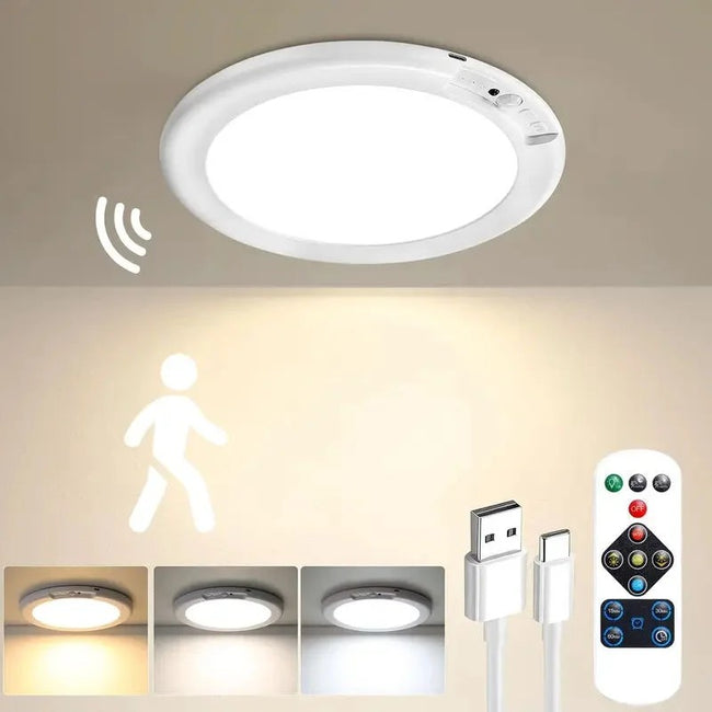 Dehowell 10000mAh 1PK Rechargeable Motion Sensor Ceiling Light
