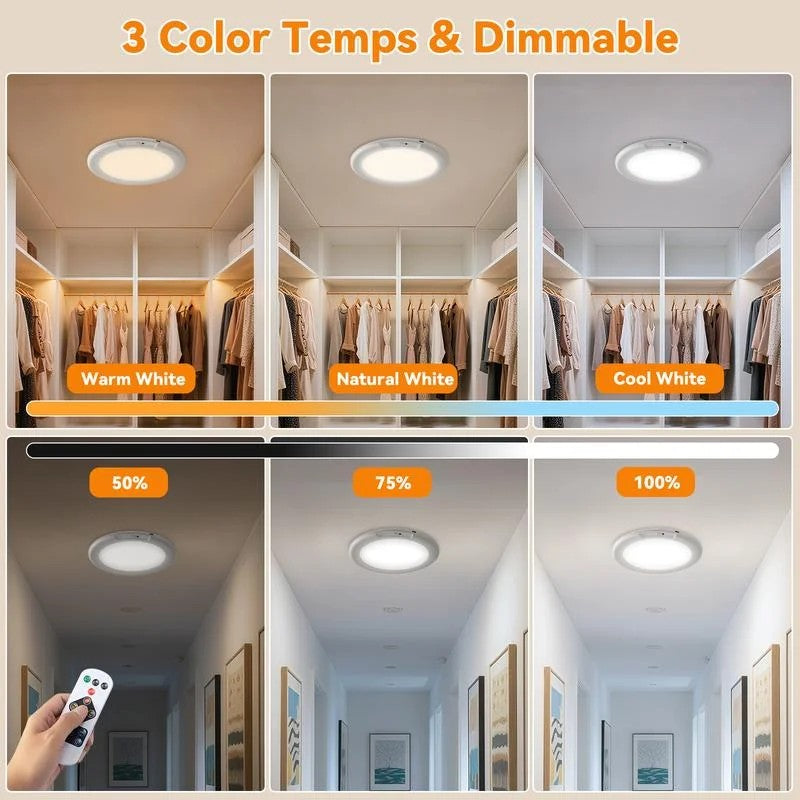 Dehowell 10000mAh 1PK Rechargeable Motion Sensor Ceiling Light