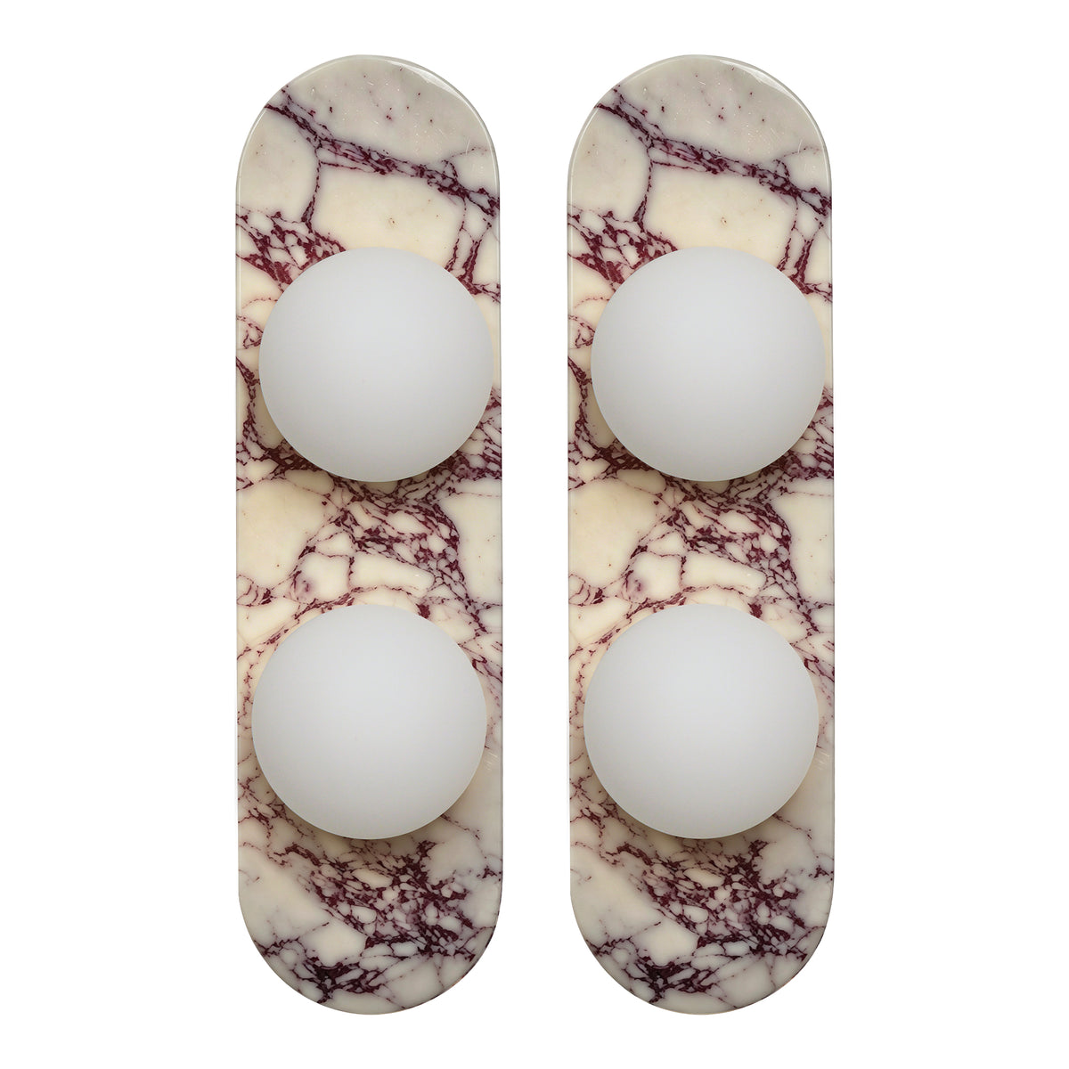 17.32" Bulgari Modern Natural Alabaster Wall Sconce with Globe Shade (G9 Bulbs Included)