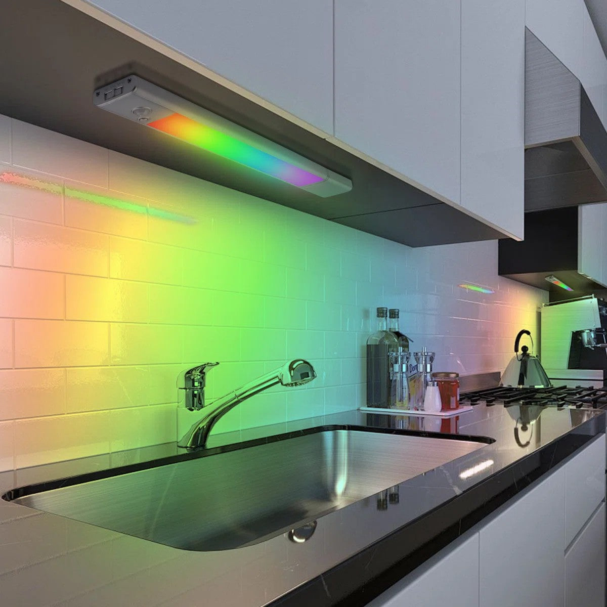 Dehowell 14.6 Inch Rgb Detachable Motion Sensor Cabinet Light With Remote Control