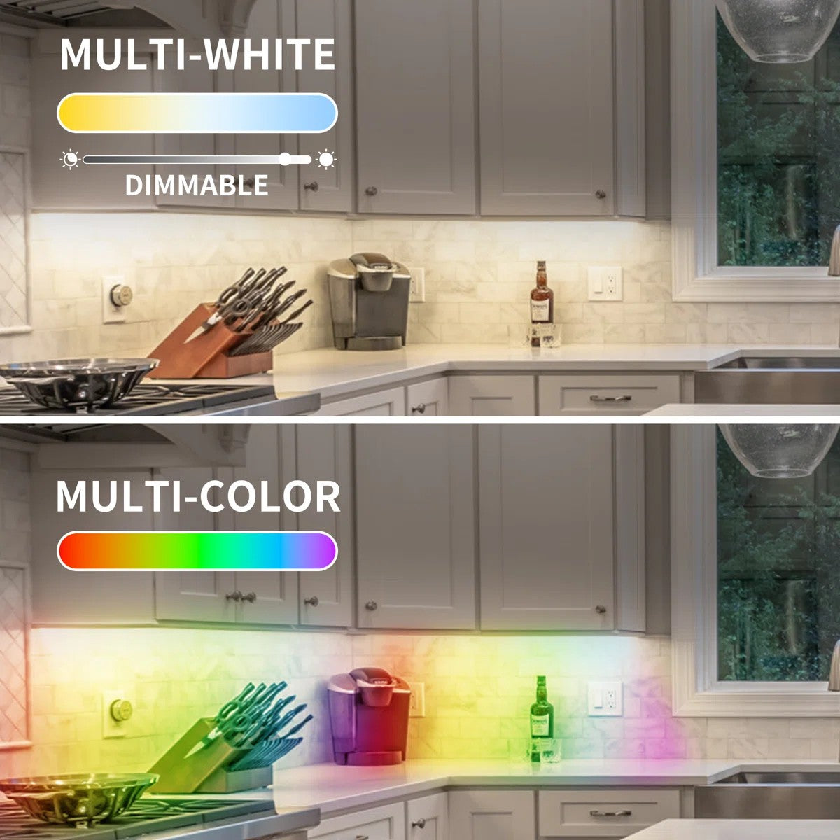 Dehowell 14.6 Inch Rgb Detachable Motion Sensor Cabinet Light With Remote Control