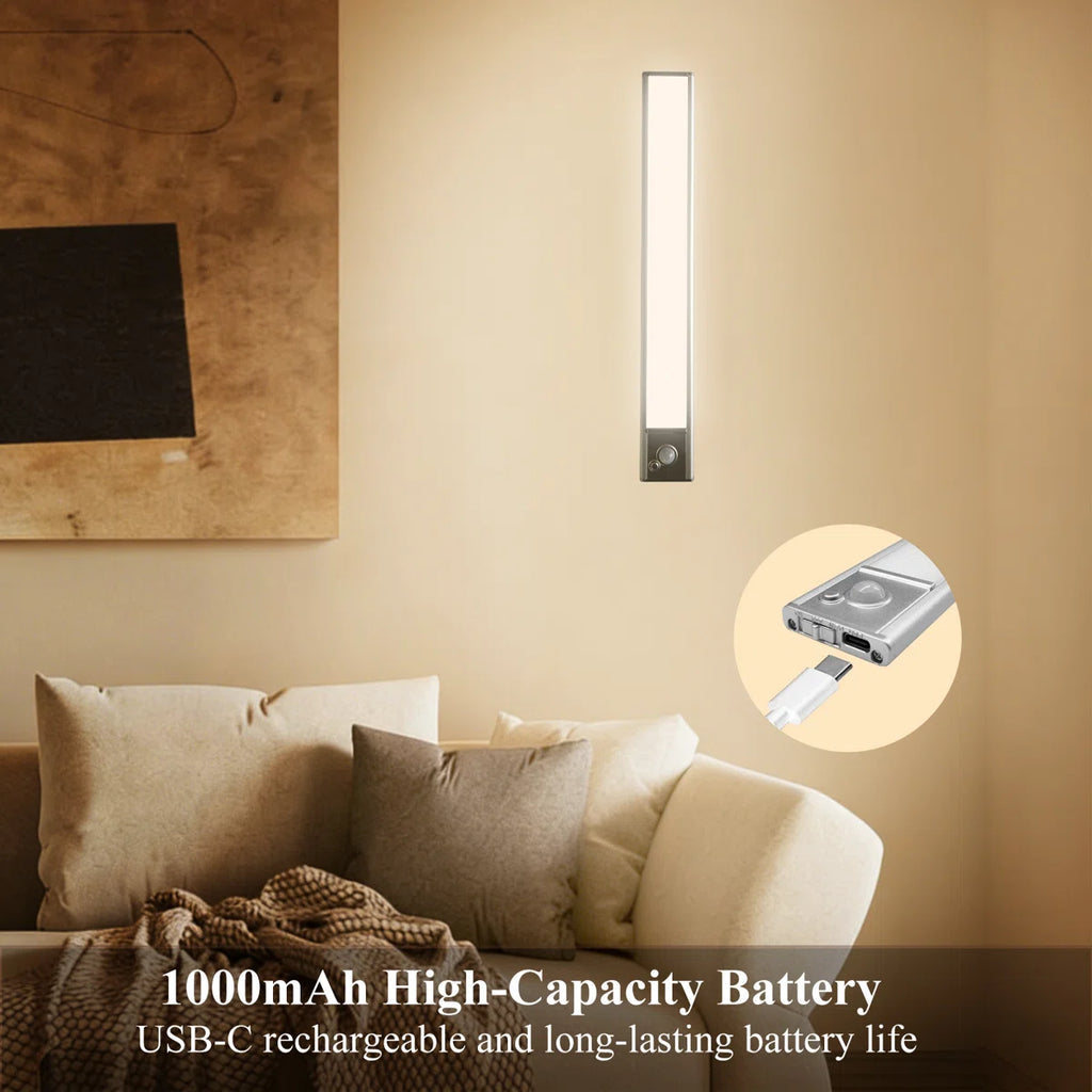 Dehowell 12 Inch 2pcs Wireless Led Dimmable Ultra Thin Motion Sensor Under Cabinet Light (Set of 2)