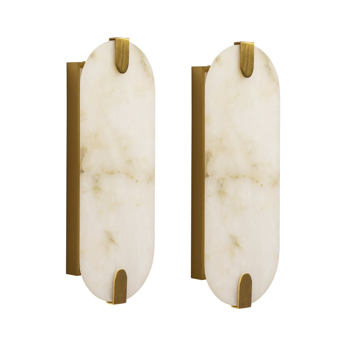Modern Natural Alabaster Wall Sconce With 3-color Dimmable Led