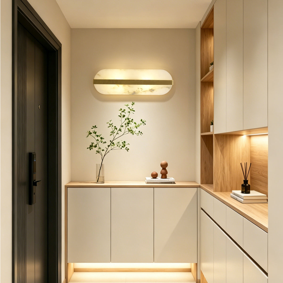Modern Natural Alabaster Wall Sconce With Dimmable 2‑light G9 Bulbs